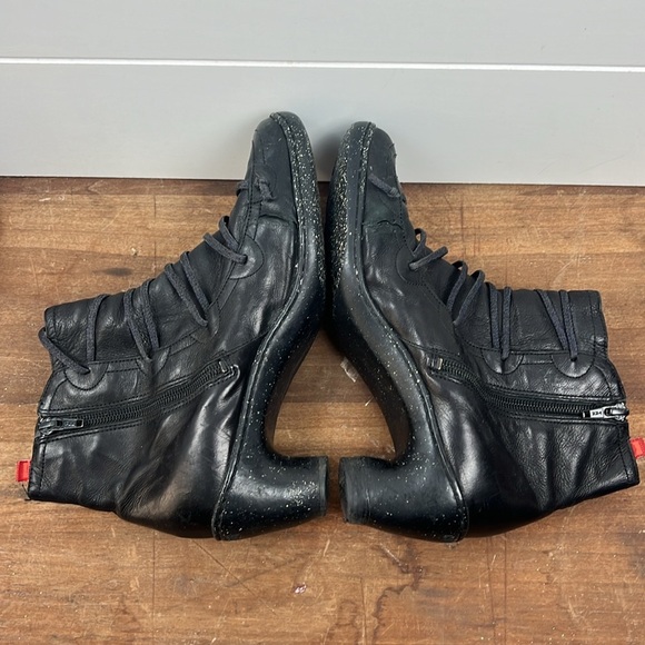 Camper Peu Nara lace up heeled bootie Size 40 black leather women’s 2.5” heel - Picture 5 of 9